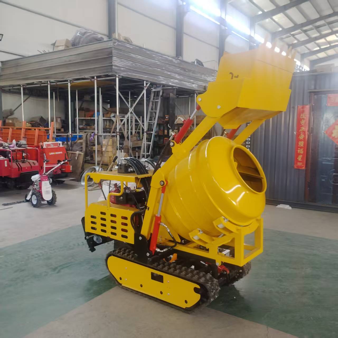 The first New mini mixer truck machine test With Youtube Video